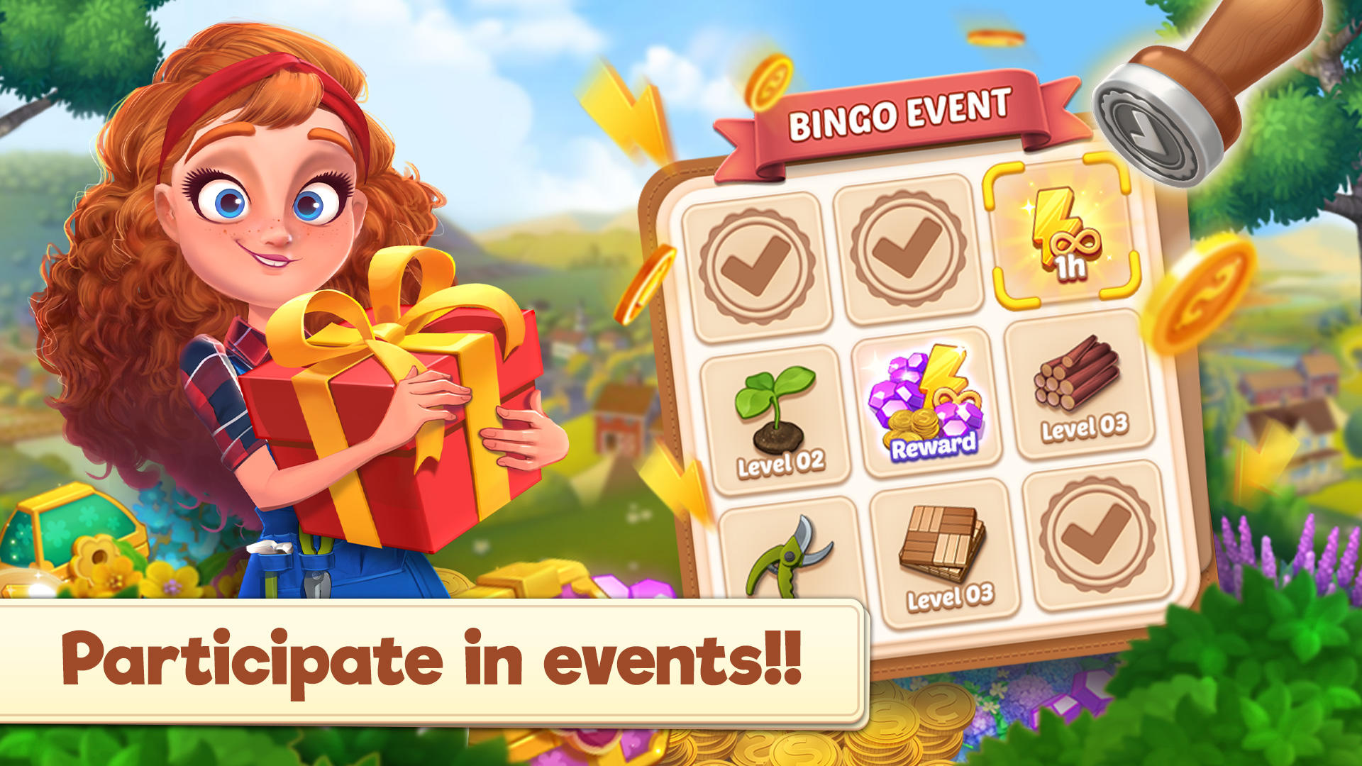 Merge Manor : Sunny House Game Screenshot