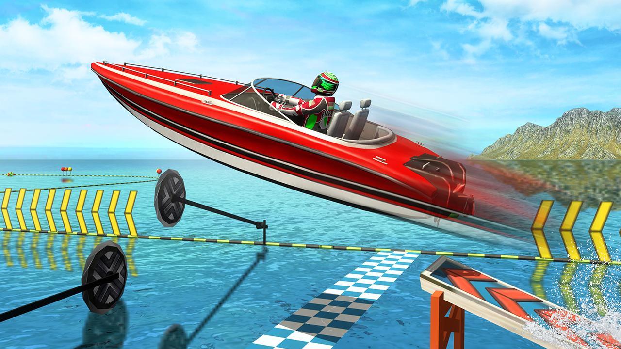 Speed Boat Stunts: Water Surfer Racing Games Game Screenshot