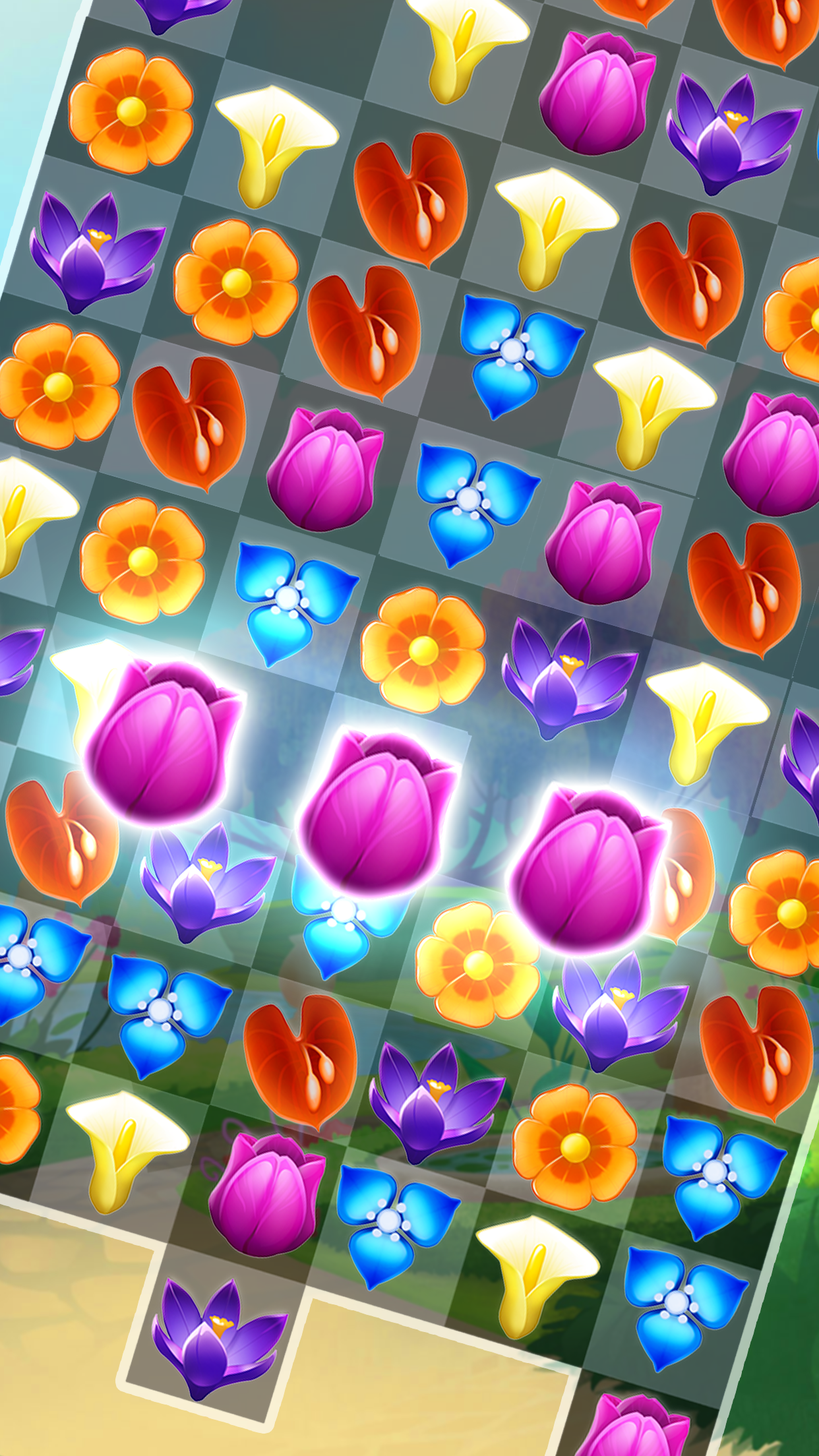 Garden Match Mania Game Screenshot
