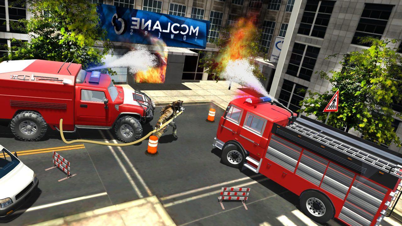Screenshot 1 of Vigile del fuoco - Simulatore di camion dei pompieri 0.2