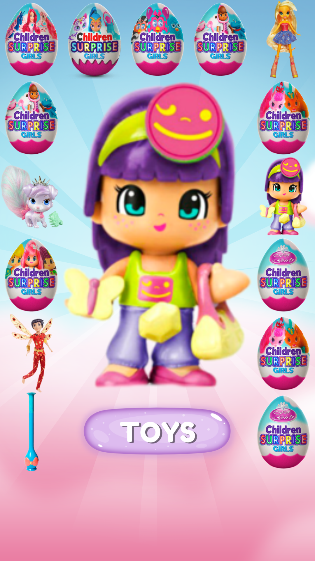 소녀를위한 깜짝 계란 게임 스크린샷