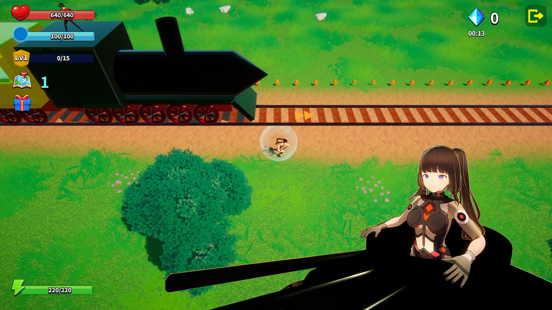 철도 도망자 게임 스크린 샷