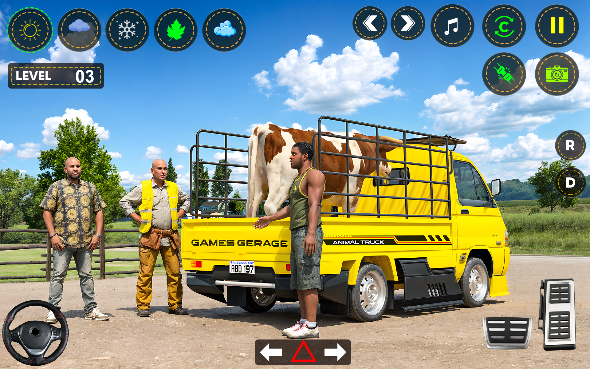 Farm Animal Cargo Truck 3d Game Screenshot
