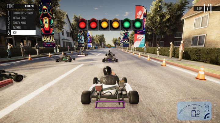 Screenshot 1 of Gearhead Karting Simulator - စက်ပြင်နှင့် ပြိုင်ကား 
