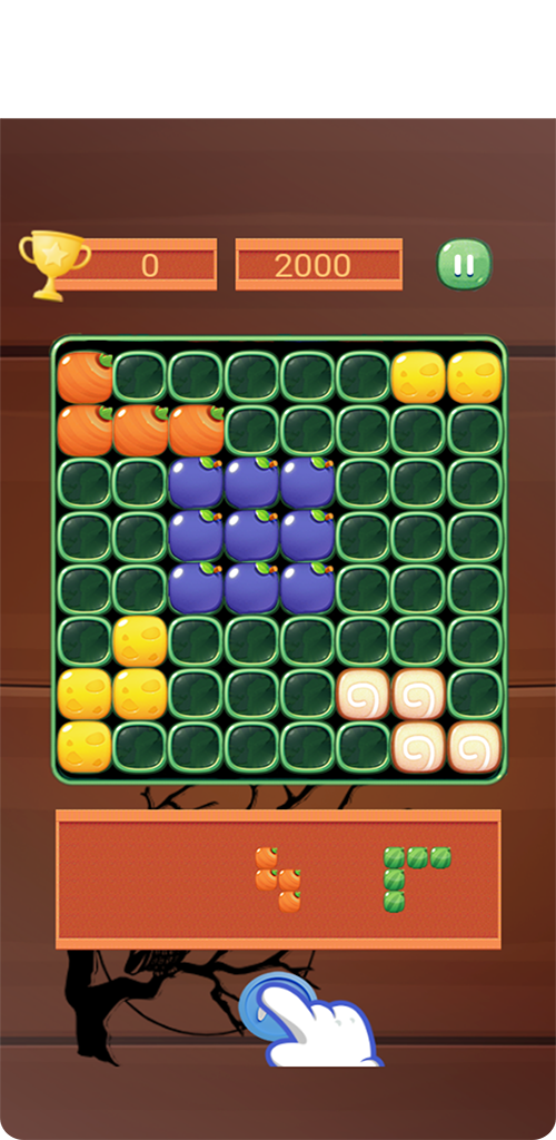 Fruit Puzzle : The Owl Game Screenshot