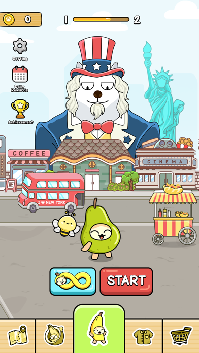 Banana Cat Run: World Travel screenshot game