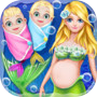 Mermaid Newborn Twins Baby