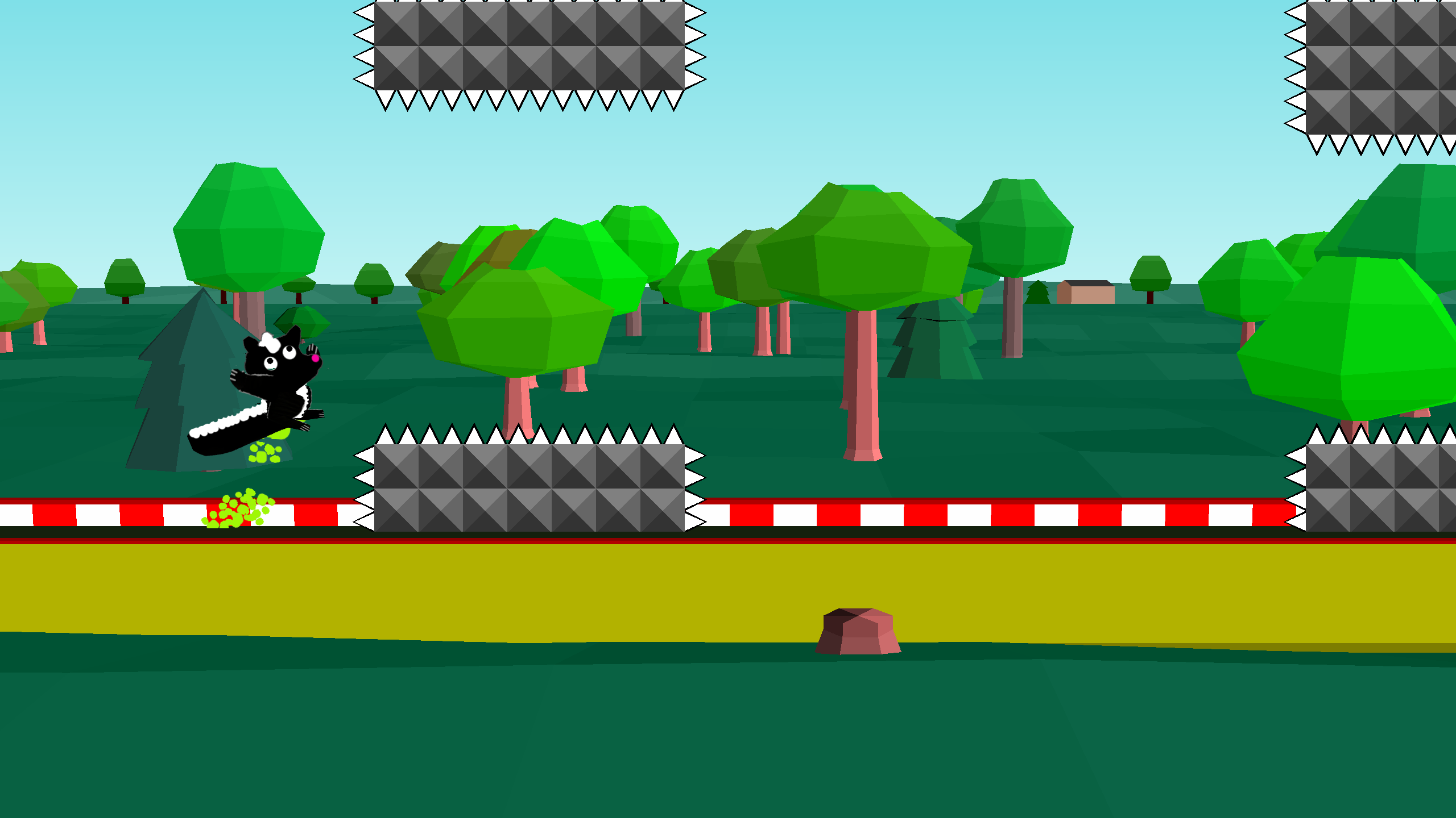 Jump Skunk - Animal Dash Game Screenshot