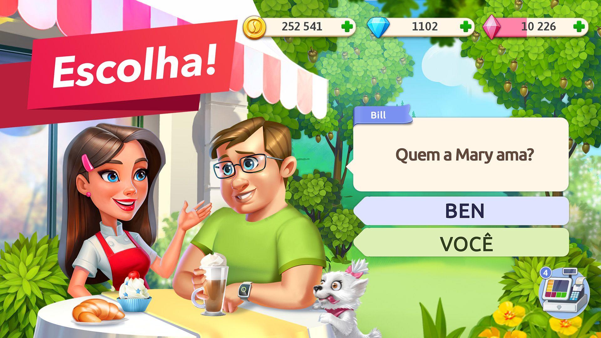 Captura de Tela do Jogo Minha Cafeteria - Restaurante