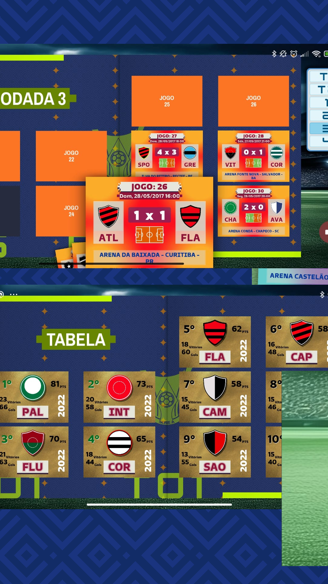 Screenshot of Álbum Histórico do Brasileirão