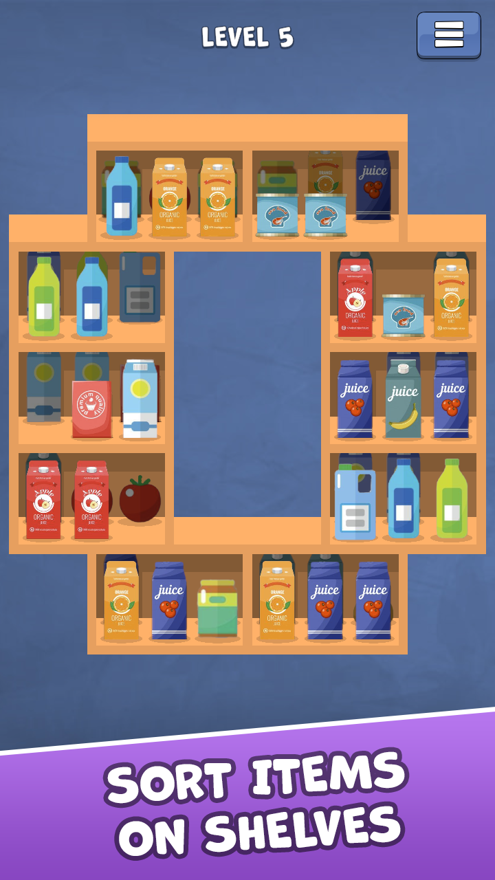 Goods Triple Match Sorting Game Screenshot