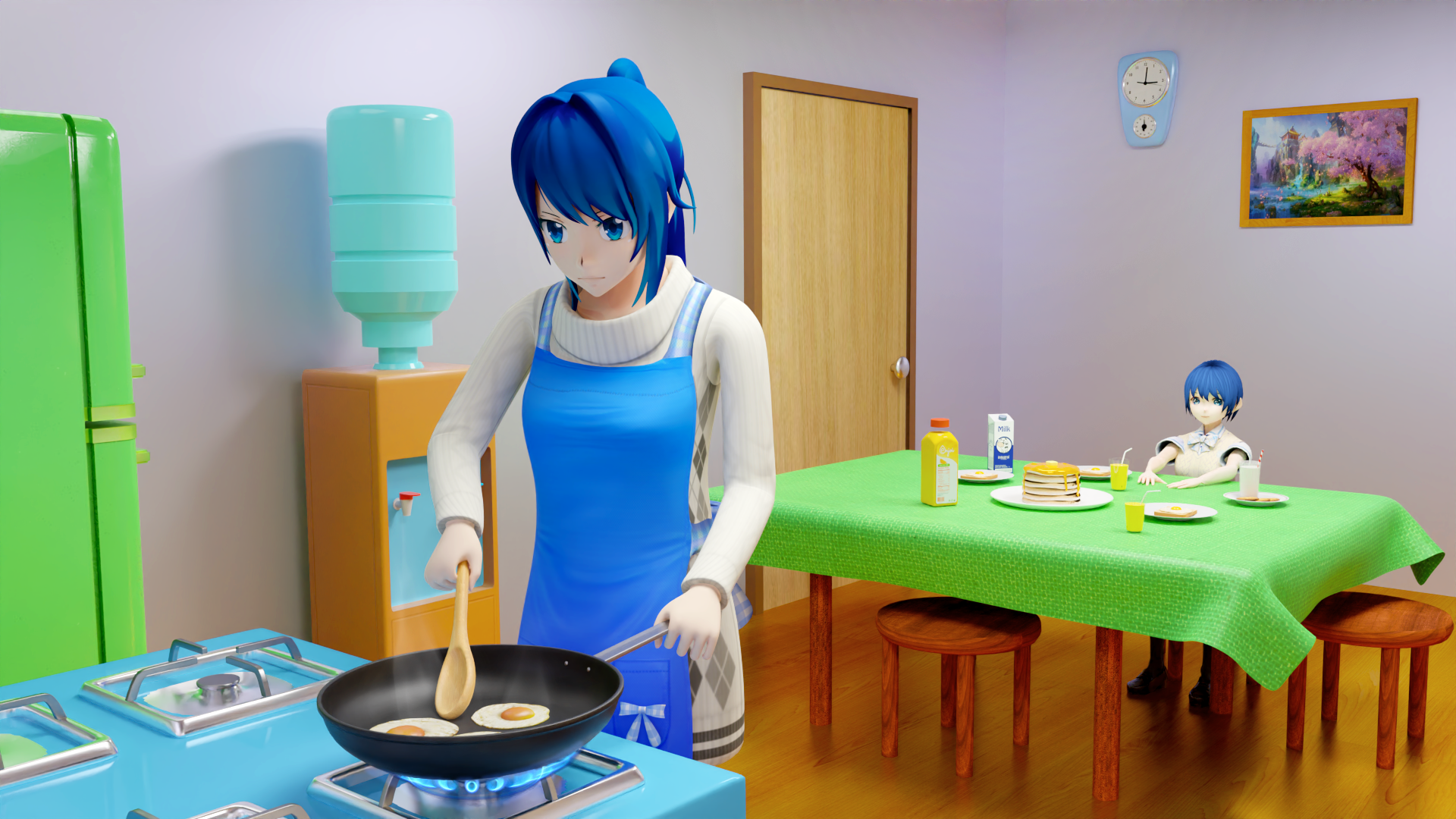 Screenshot of Anime Pregnant Wife Family Sim