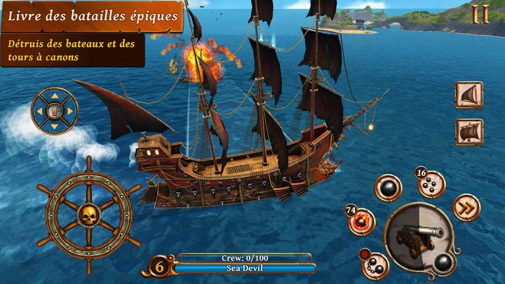 Screenshot 1 of Navires de Bataille - Pirates 