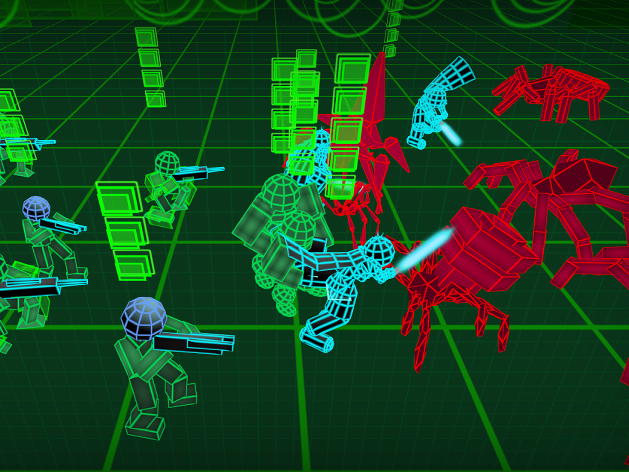 Stickman Neon Spiders Battle Game Screenshot