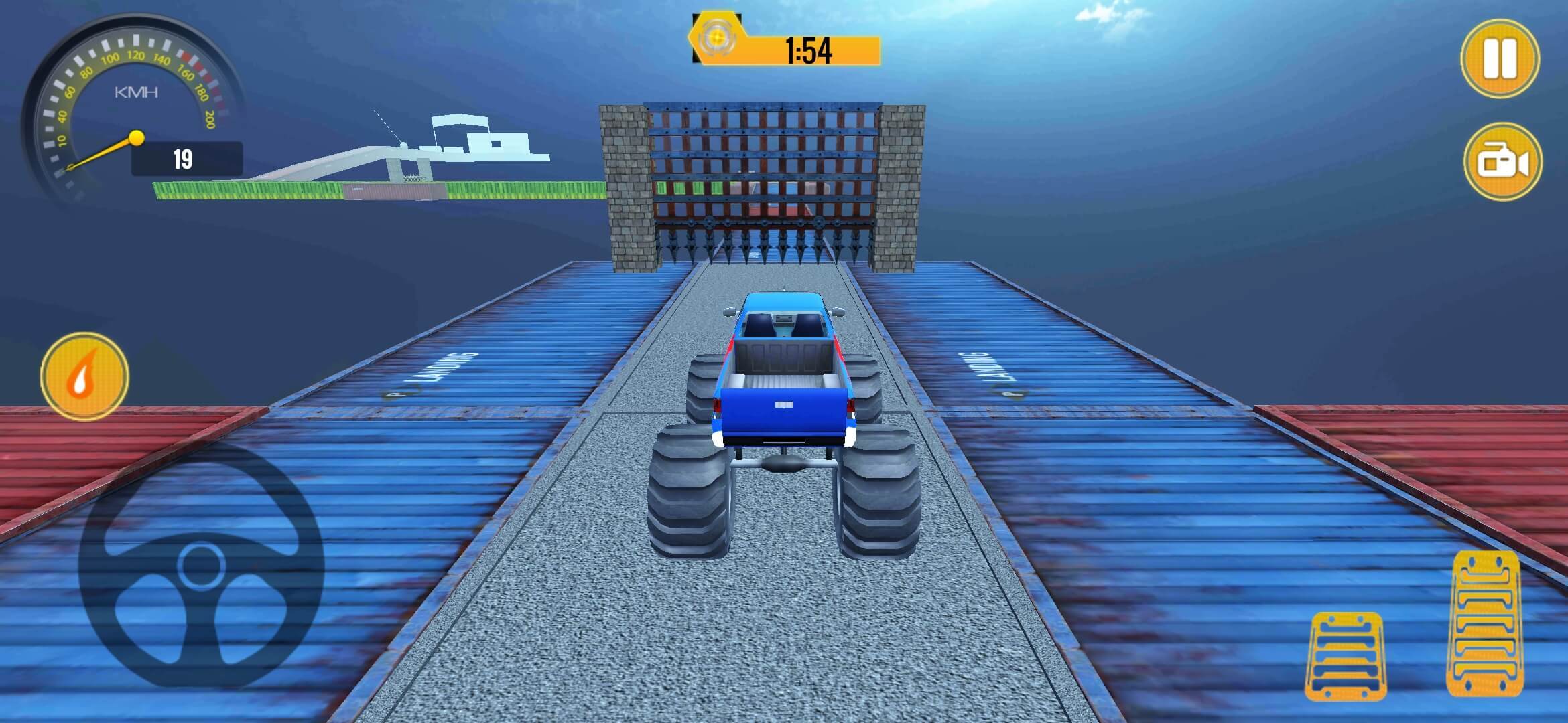 Monster Truck Stunts HardTrack ภาพหน้าจอเกม