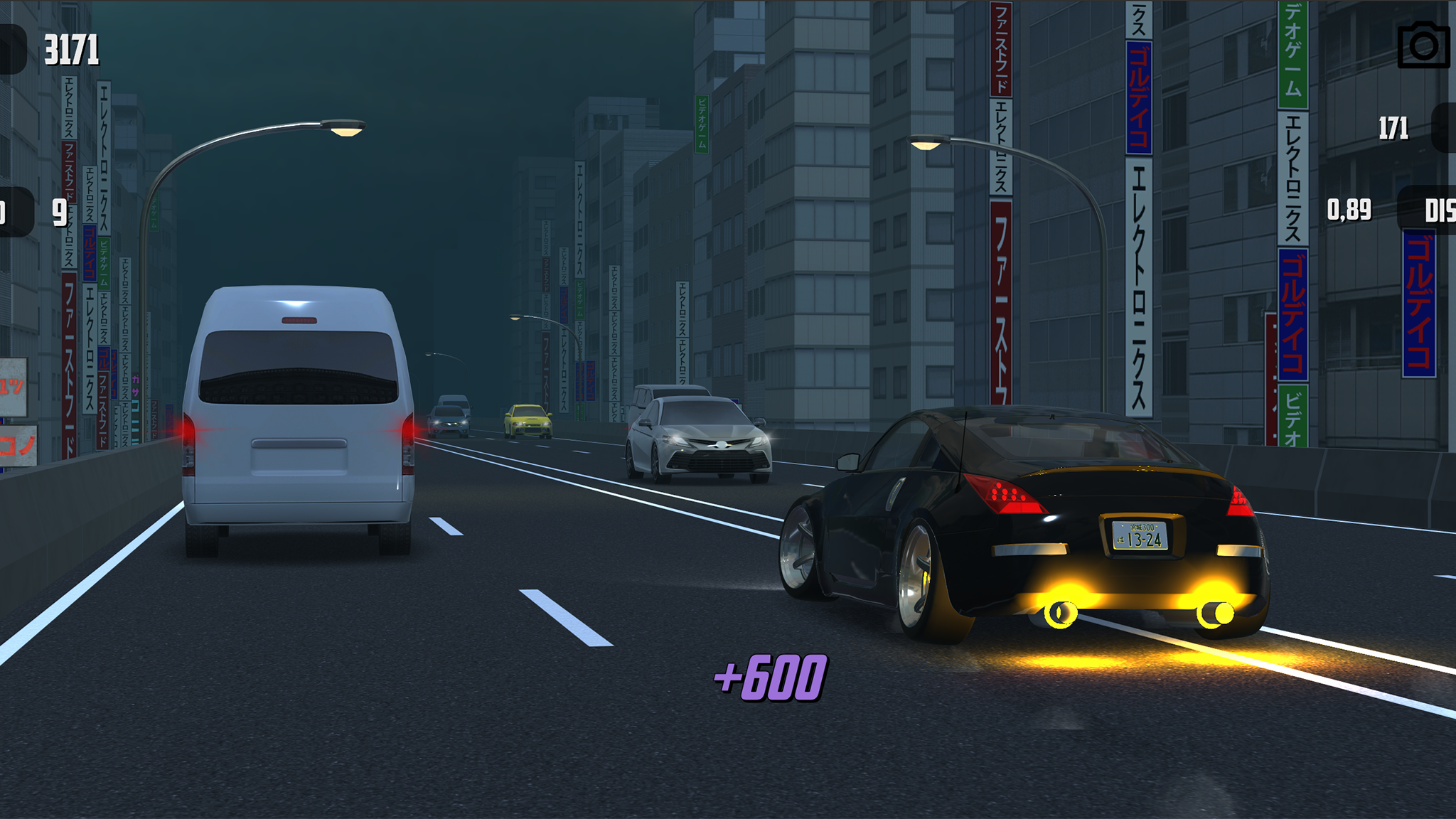 Japanese Expressway Racer Game Screenshot