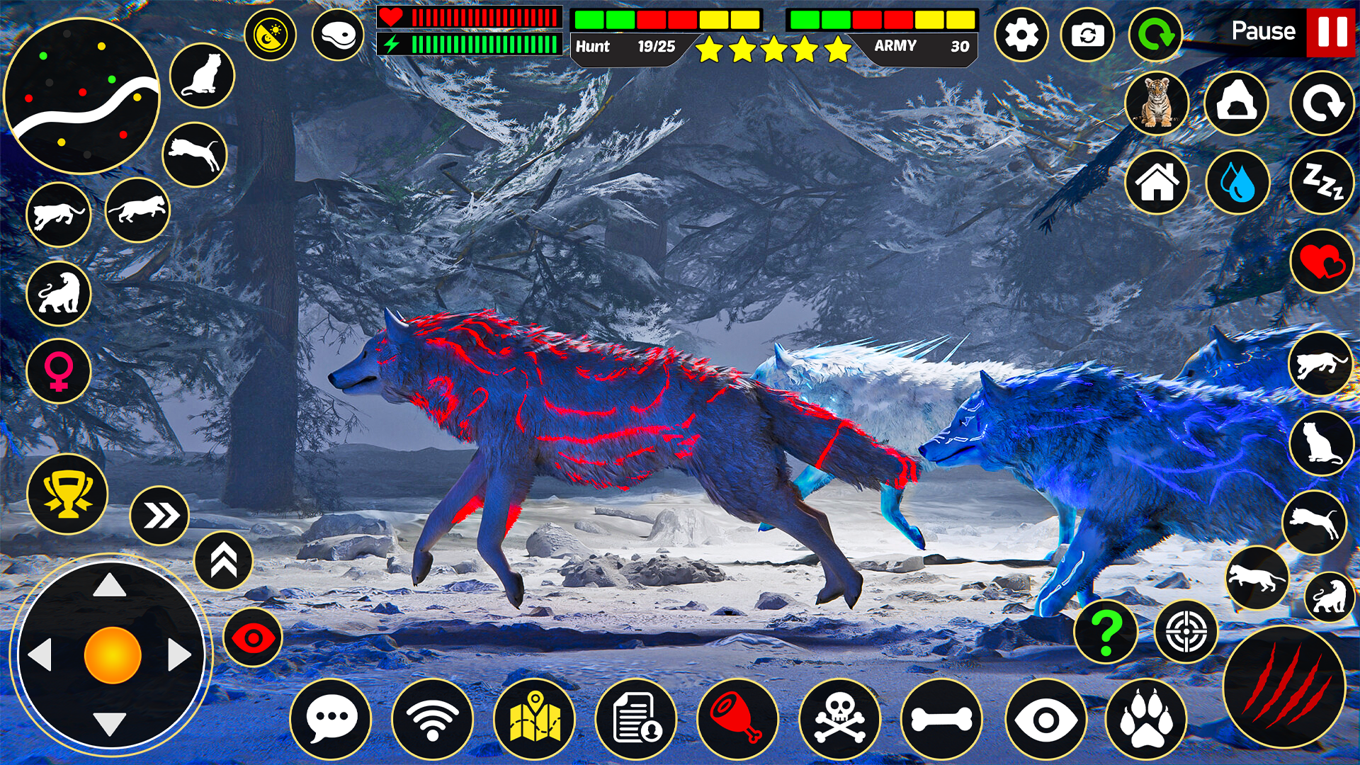 Screenshot of Wild Wolf Family Simulator