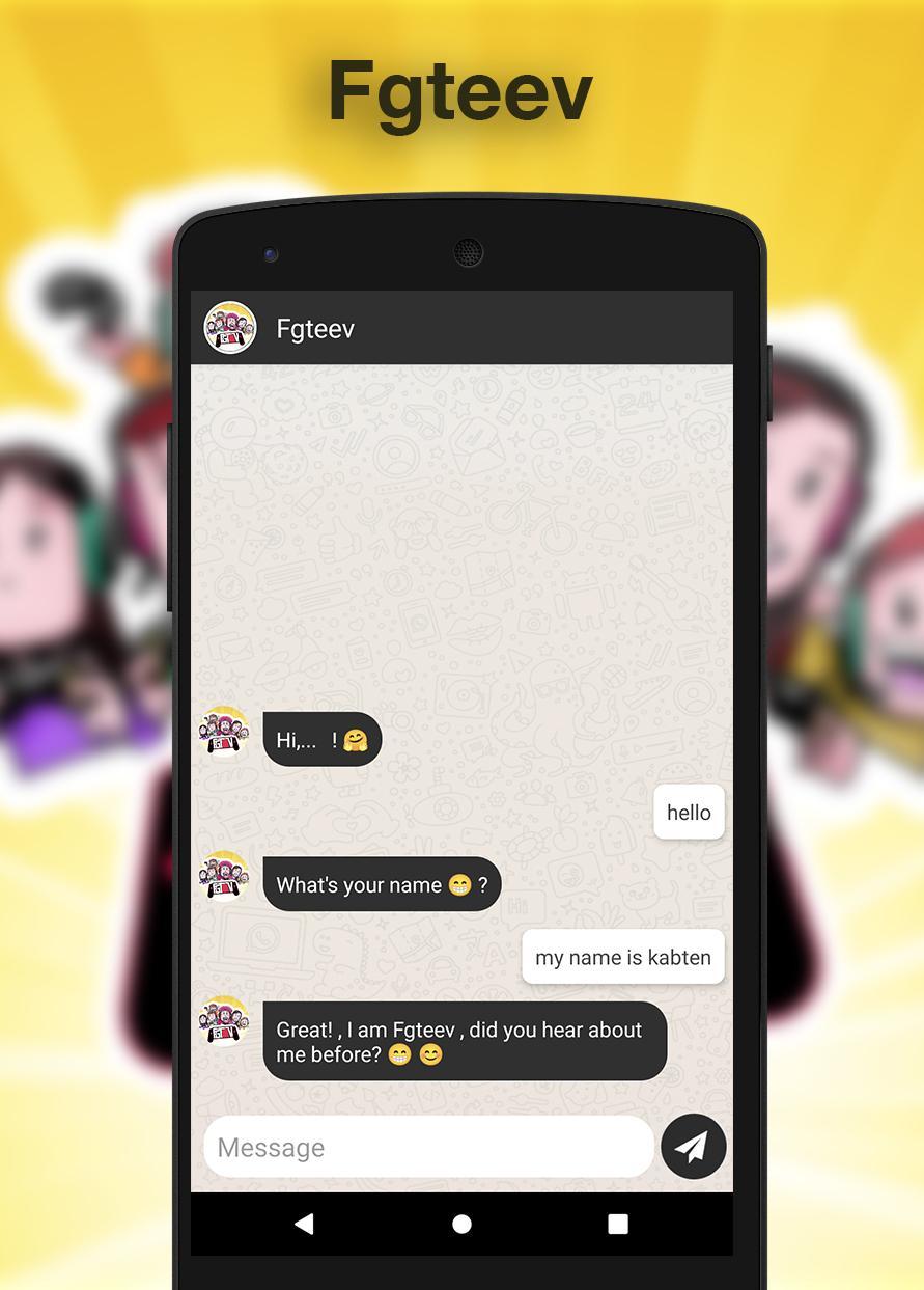 Fake Call Video And Fgteev Chat Game Screenshot