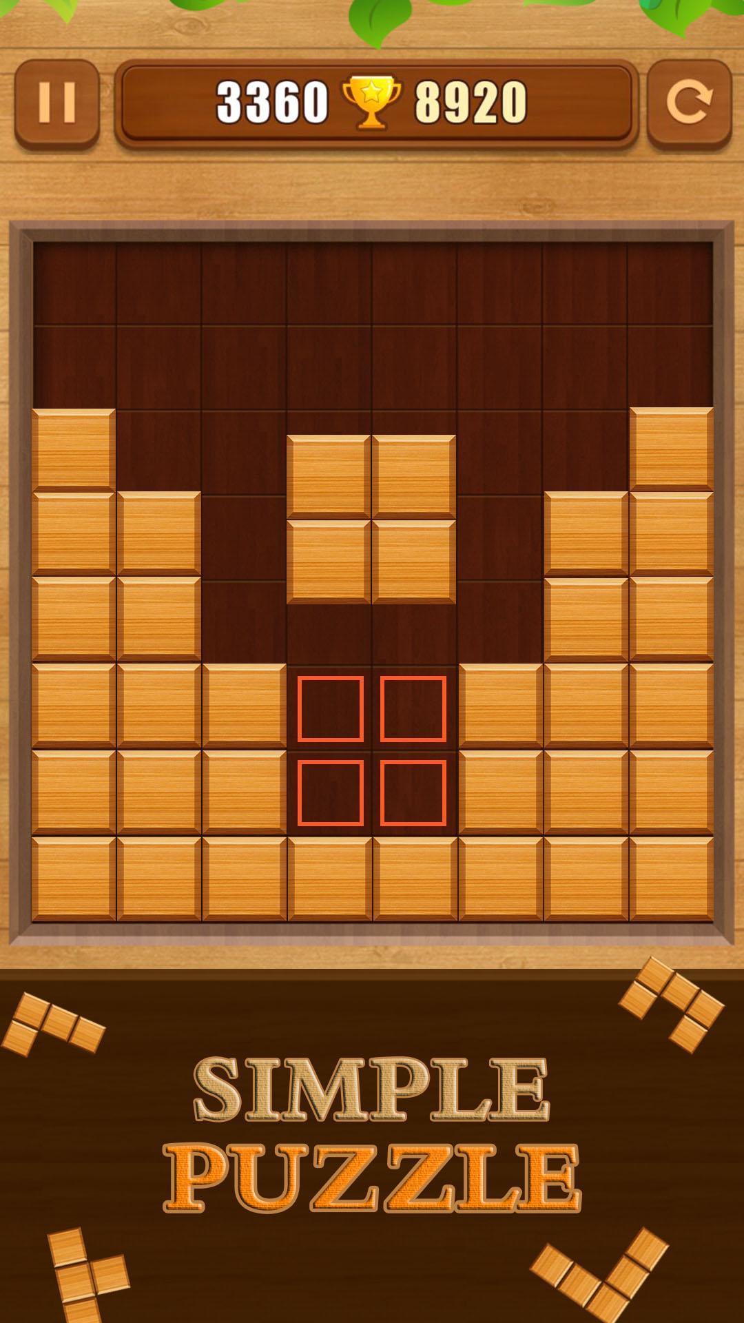 Wood Block Puzzle Game Screenshot