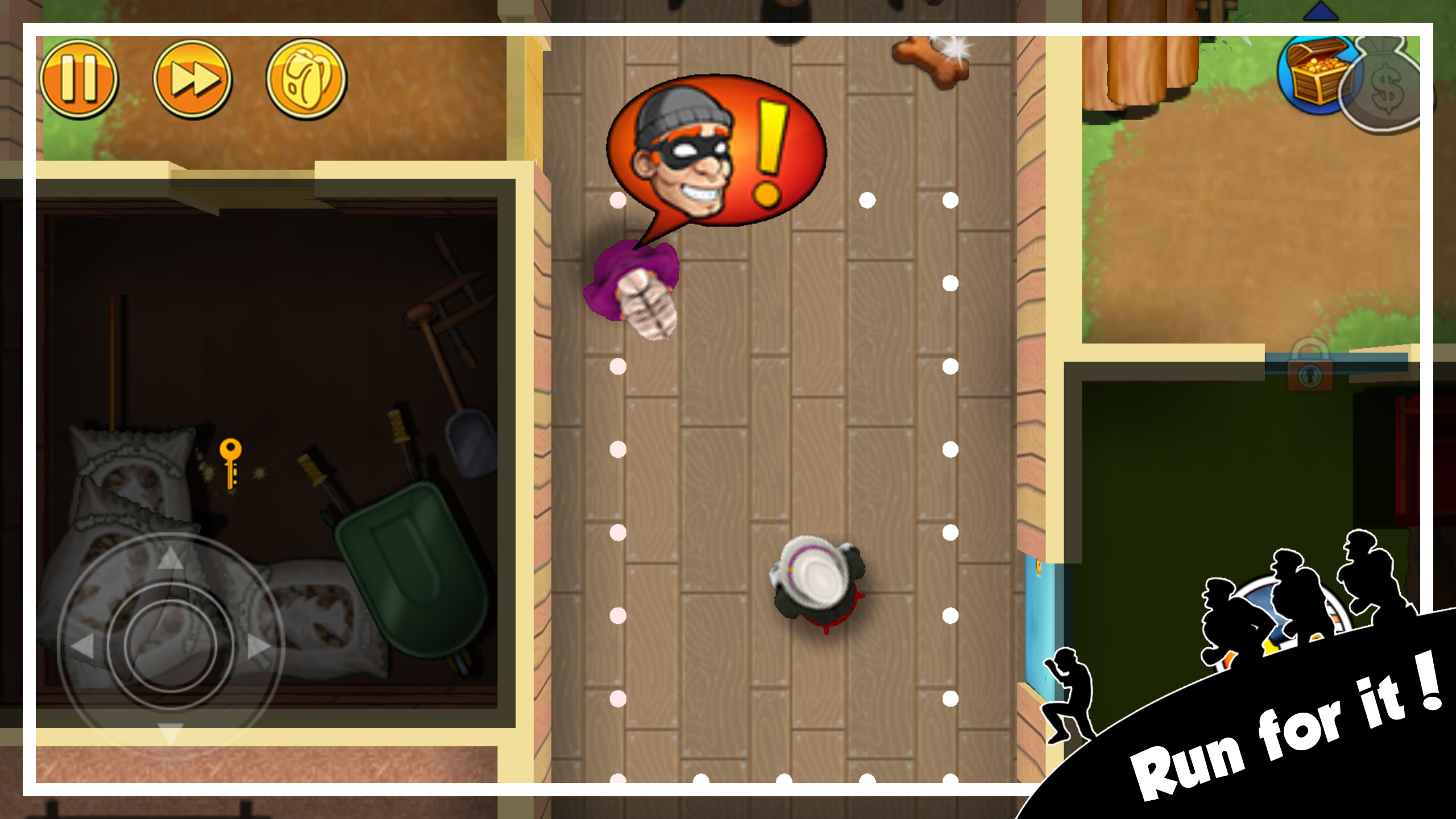 Robbery Bob - หลบหนีจากตำรวจ ภาพหน้าจอเกม