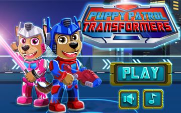 Puppy Patrol Transformers Game Screenshot