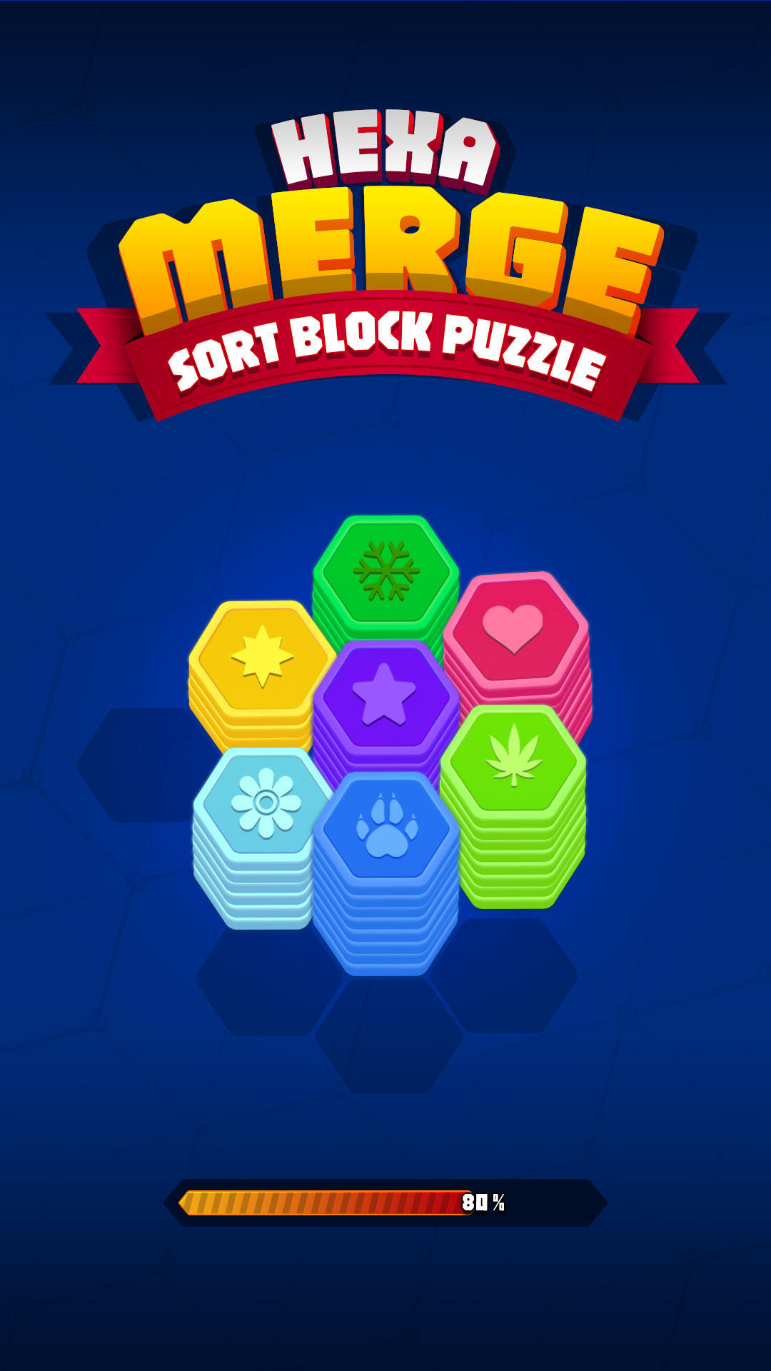 Hexa Merge Sort Block Puzzle Game Screenshot