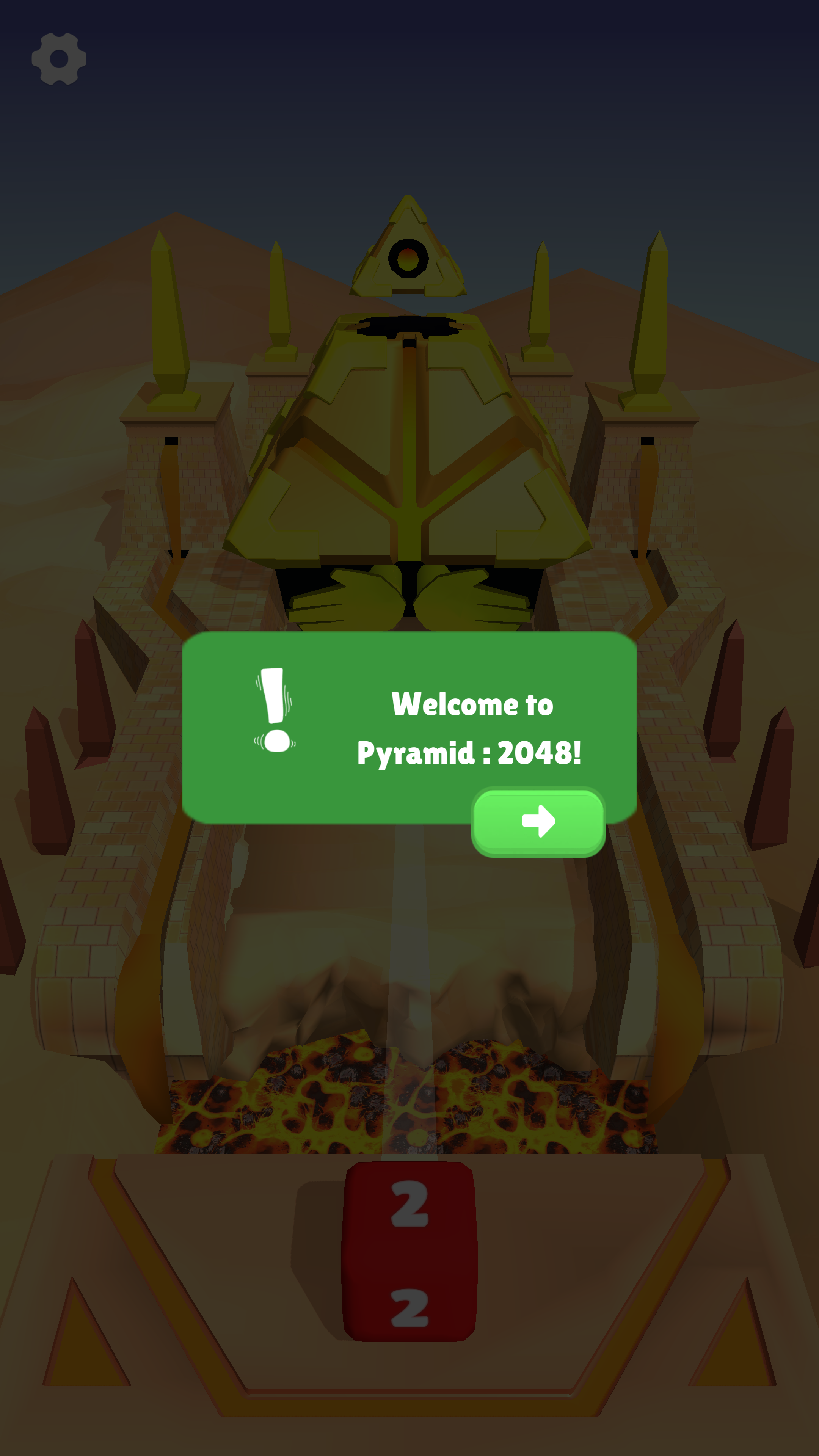Pyramid: 2048 Game Screenshot