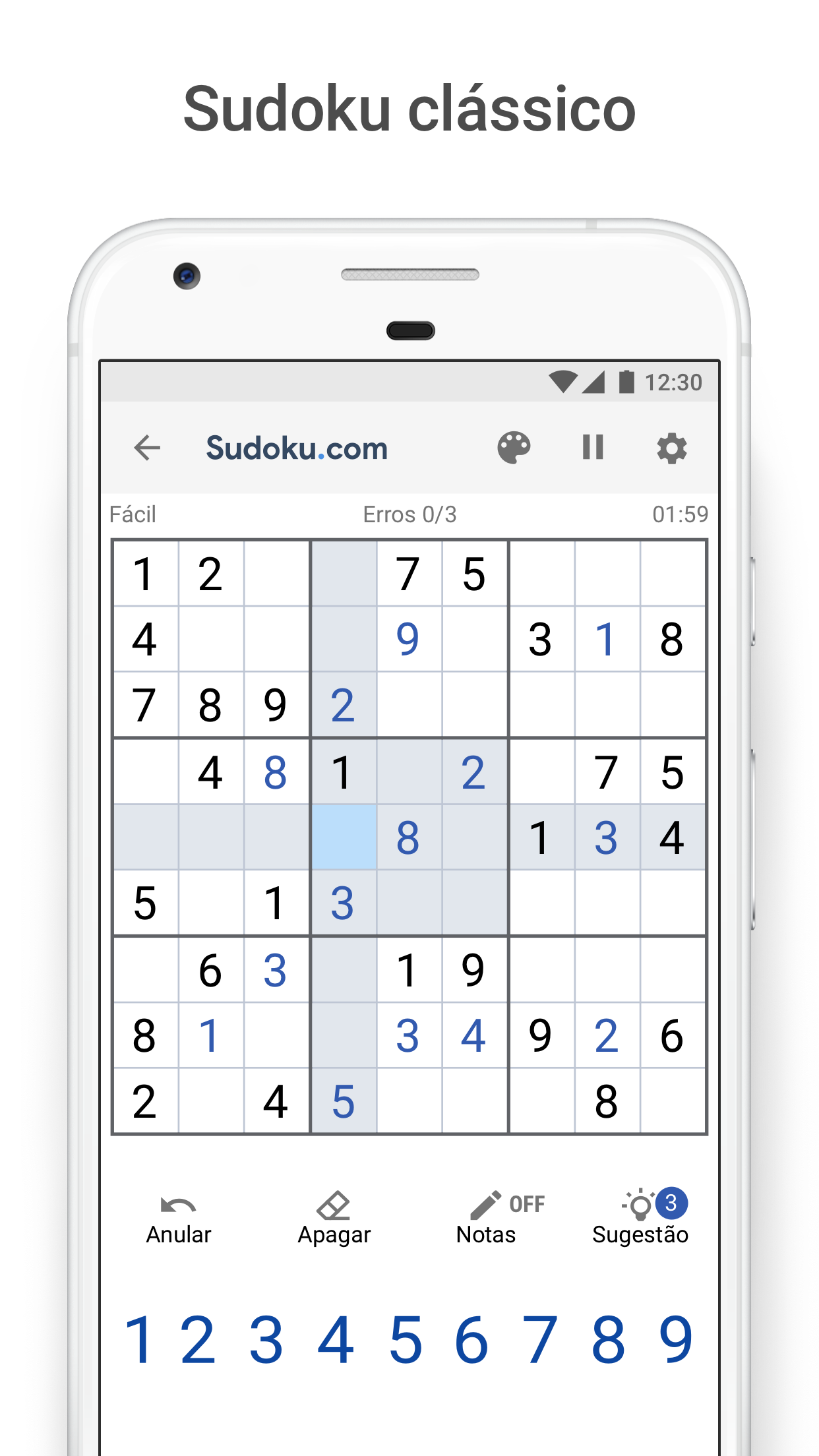 Screenshot 1 of Sudoku.com - jogo de sudoku 5.2.0