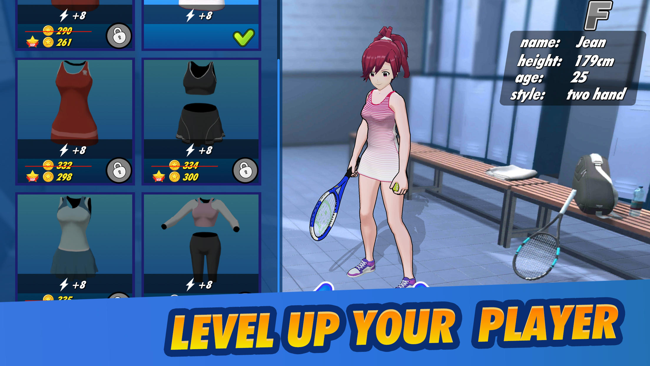 Screenshot of Tennis League: 3D online