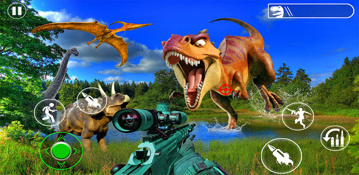 Download do APK de jogos de caça dinossauros 3d para Android