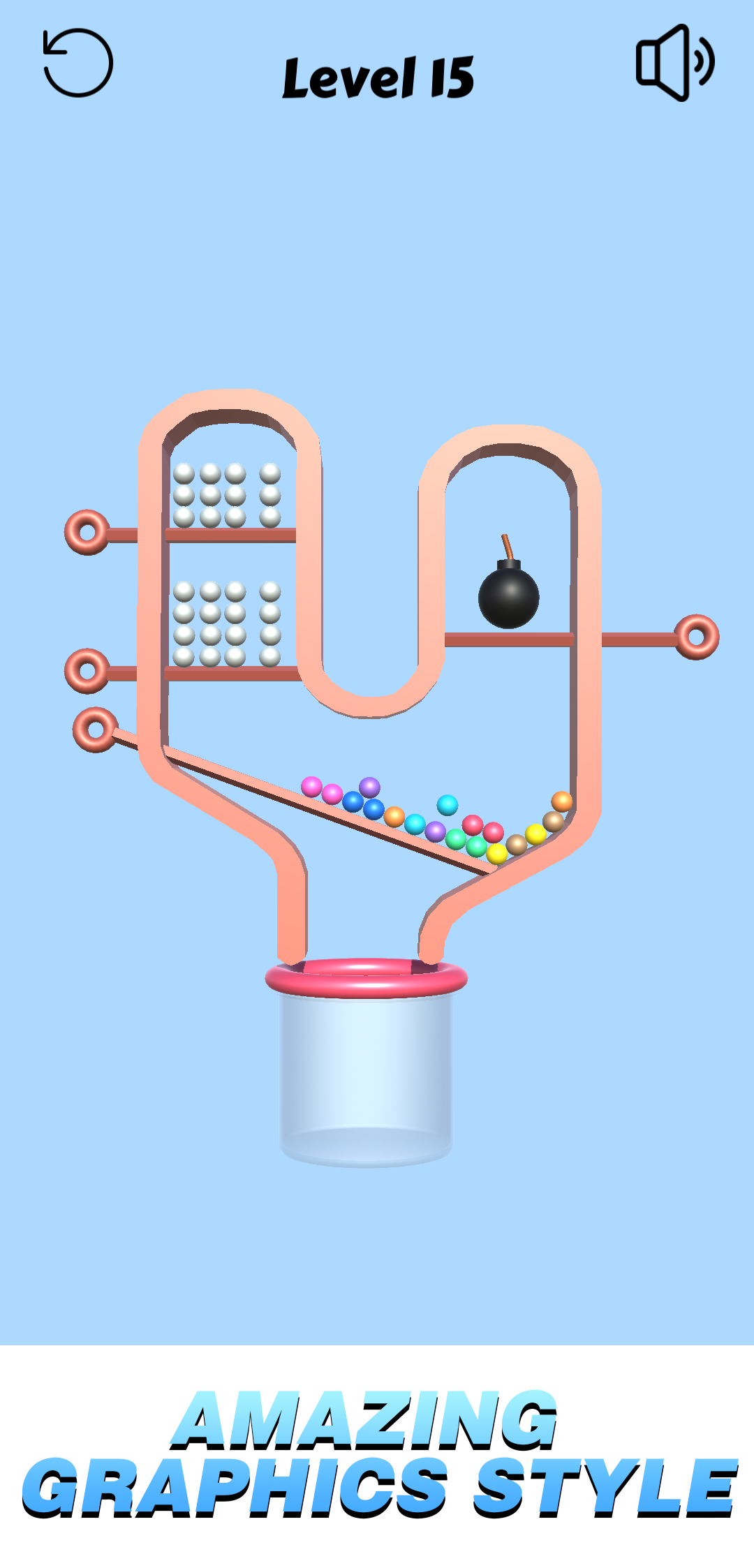 Cuplikan Layar Game Pull out the pin to save the ball