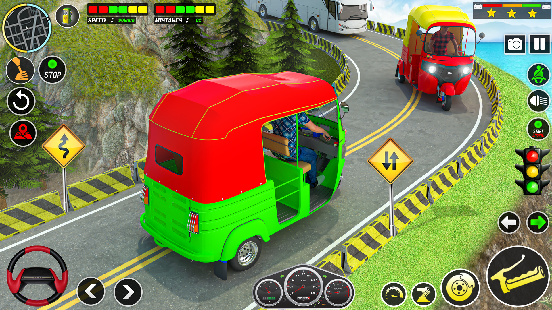 Tuk Tuk Rikshaw Auto Game ภาพหน้าจอเกม