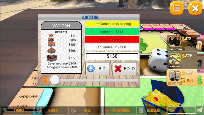 Rento - Online Dice Board Game Game Screenshot