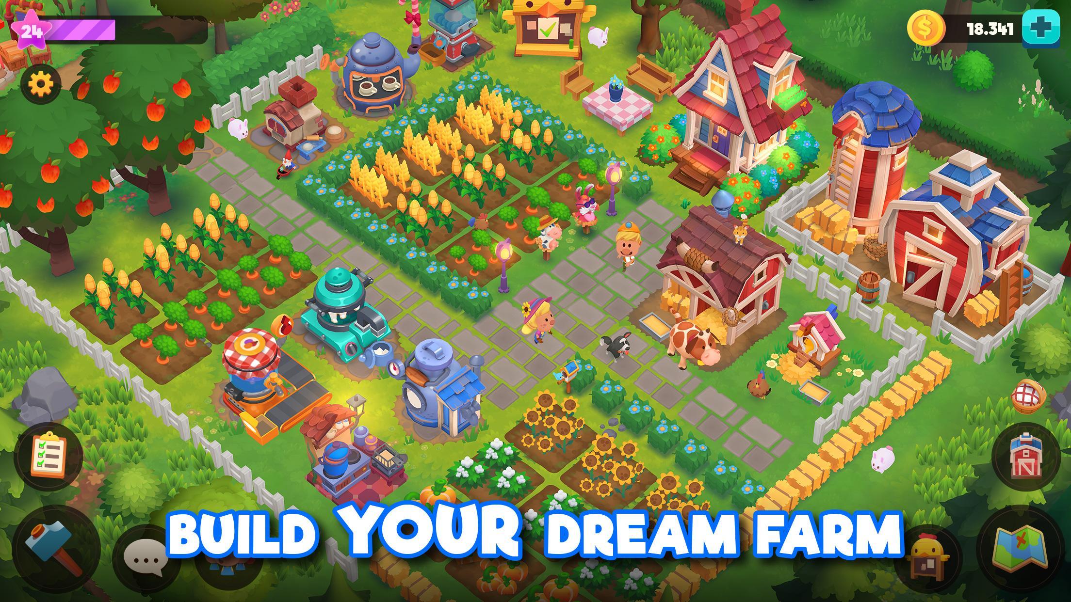 WeFarm: Build a Town & Explore 遊戲截圖