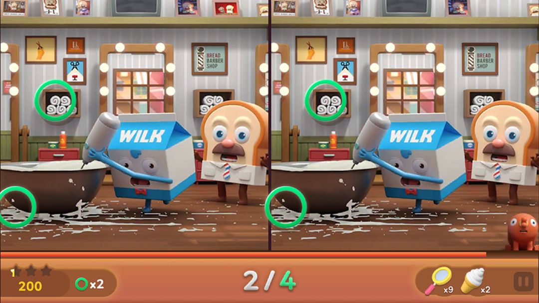 Bread Barbershop Differences screenshot game