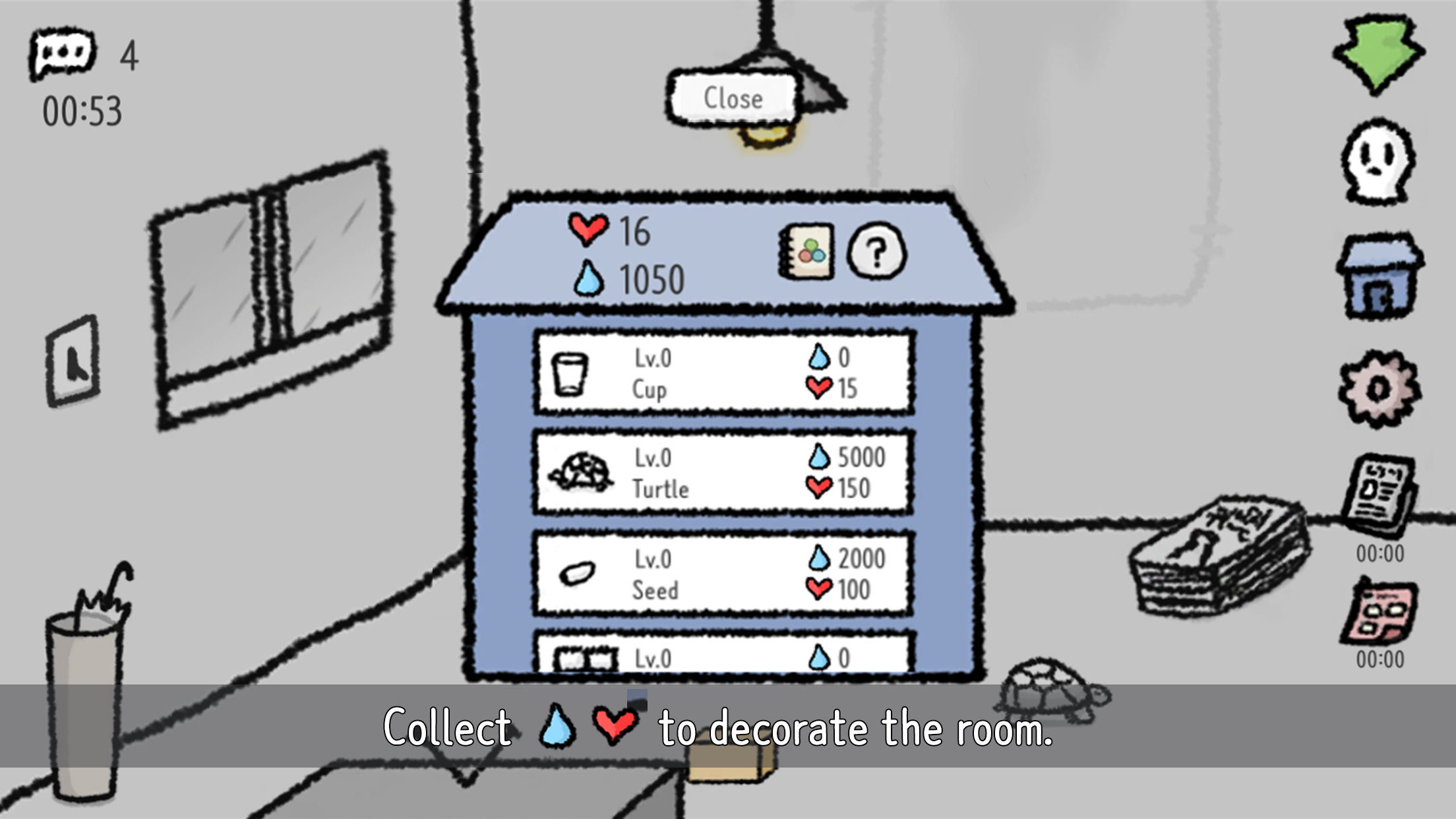 Rainy single room Game Screenshot