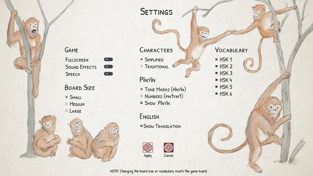 Ragnar's Chinese Memory Game screenshot game