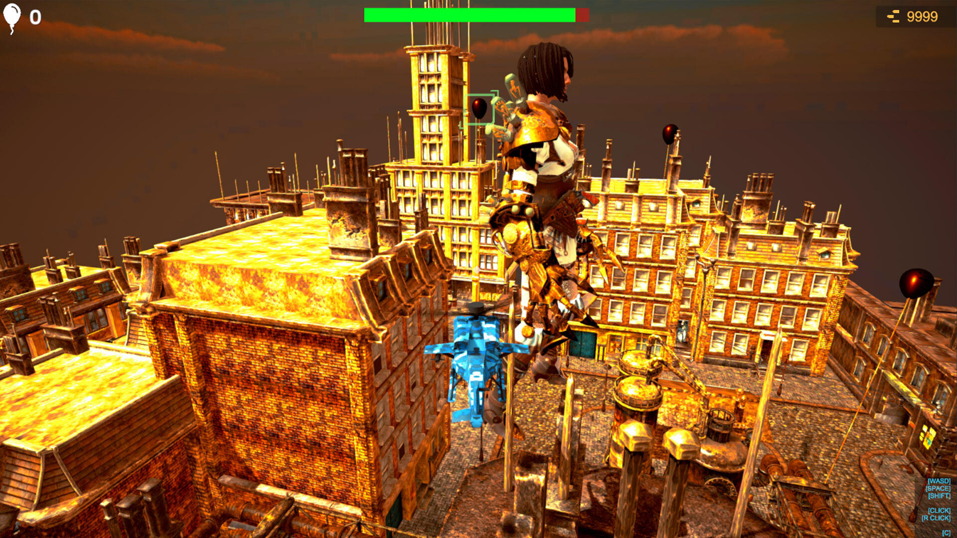 Screenshot of Save Giant Girl from monsters 4