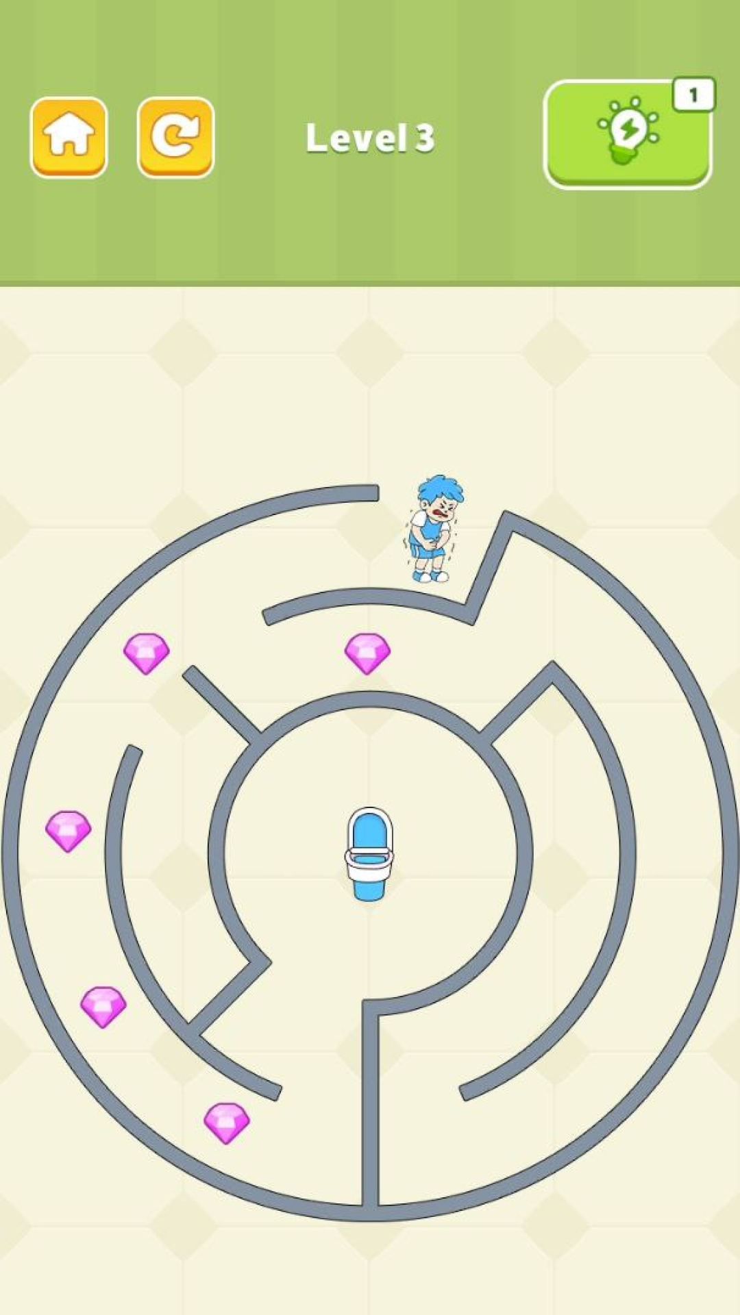 Go through the children's maze Game Screenshot