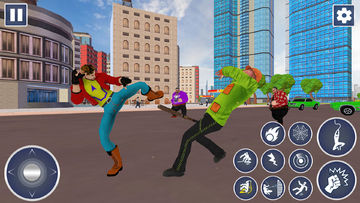 Spider City Battle Fighting 3D Game Screenshot