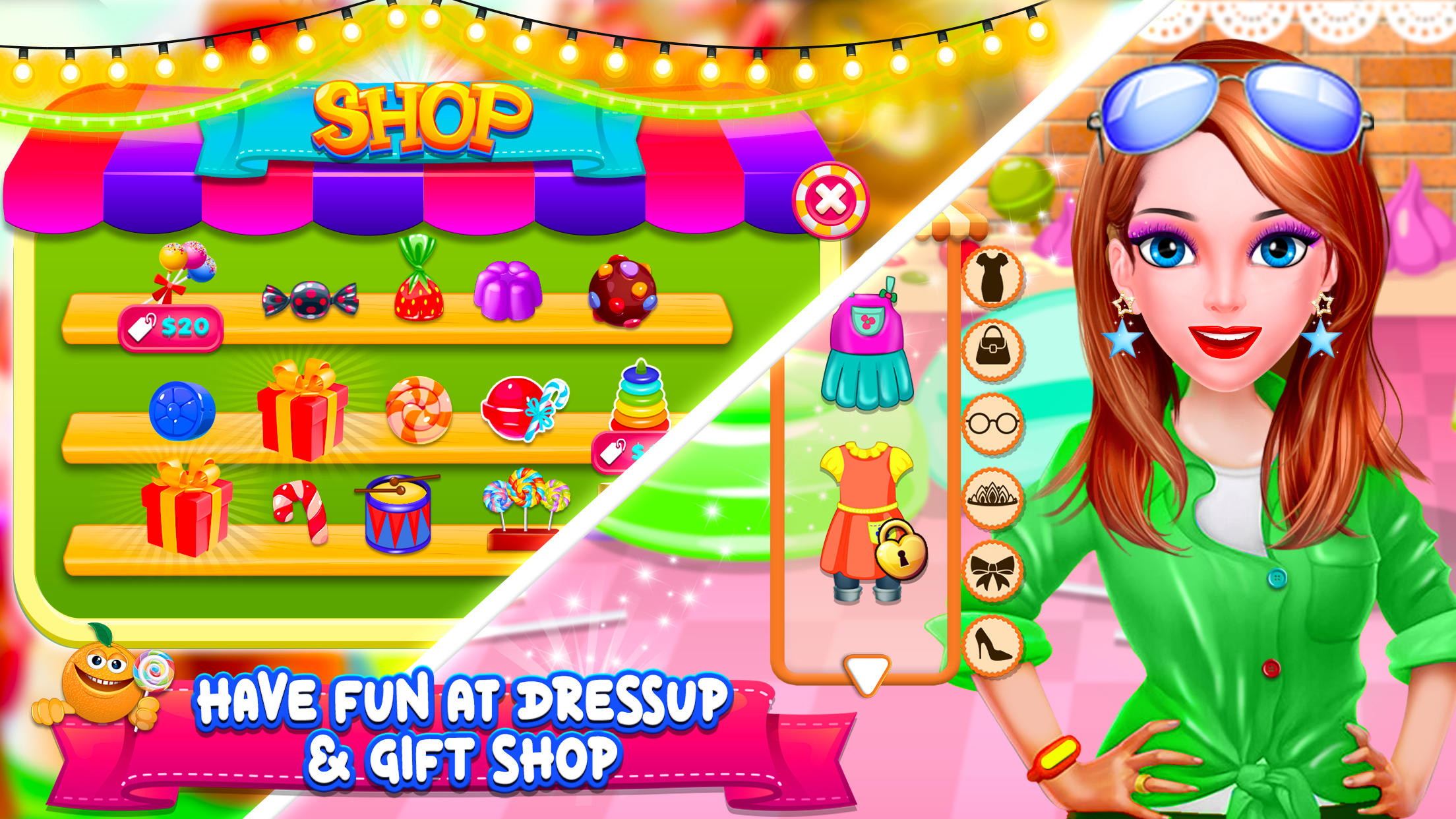 Candy Lollipops Factory Games Game Screenshot