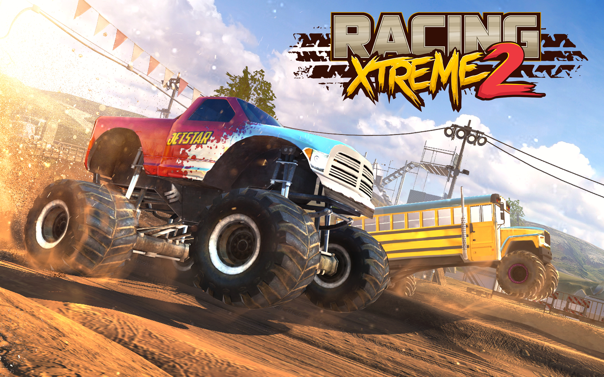 Racing Xtreme 2: Monster Truck Game Screenshot