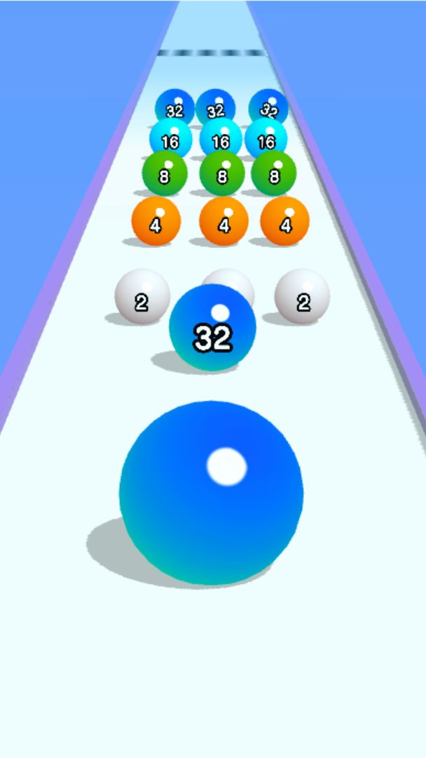 Ball Run 2048: merge number screenshot game