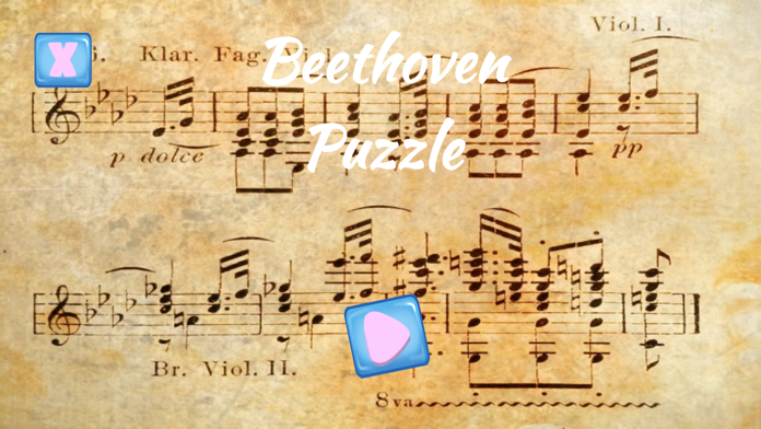 Captura de Tela do Jogo Beethoven Jigsaw Puzzle