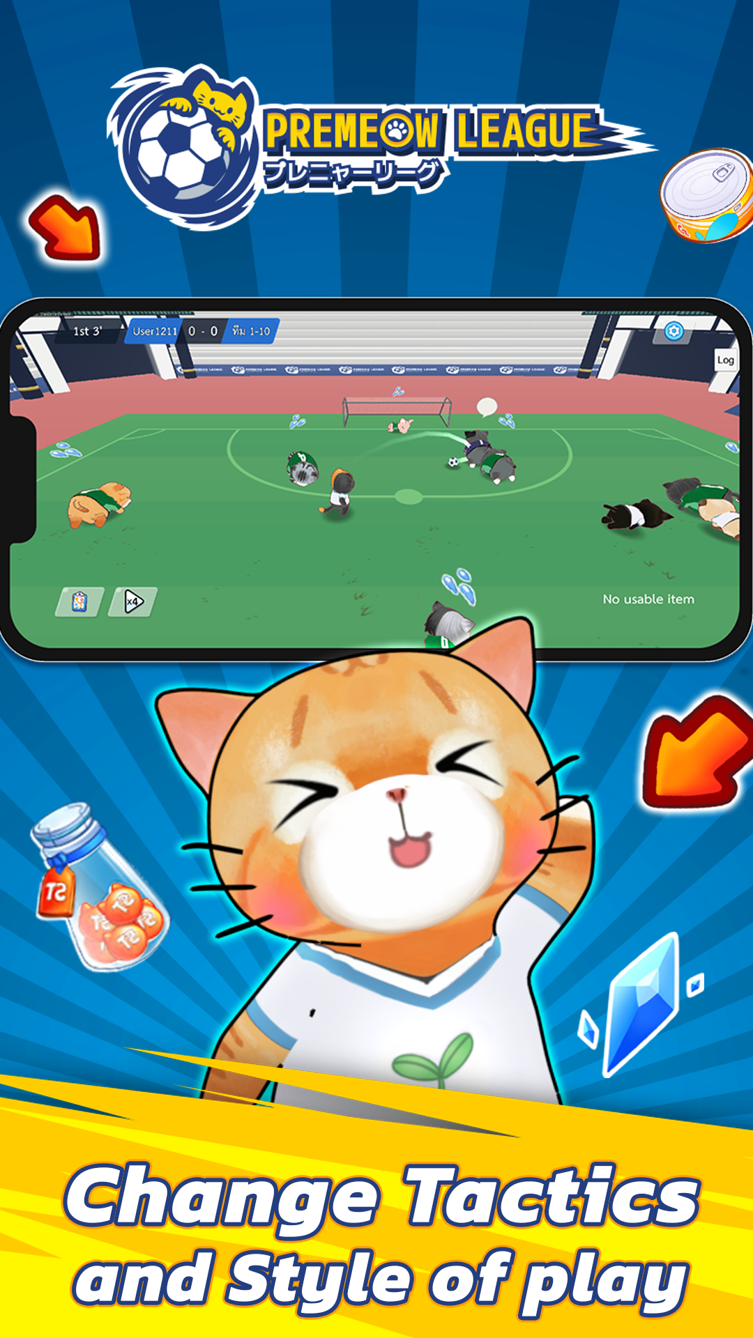 Screenshot of Premeow League Cat Football
