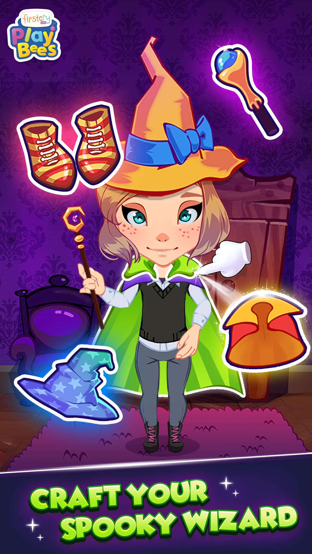 Cuplikan Layar Game Halloween Magic World School