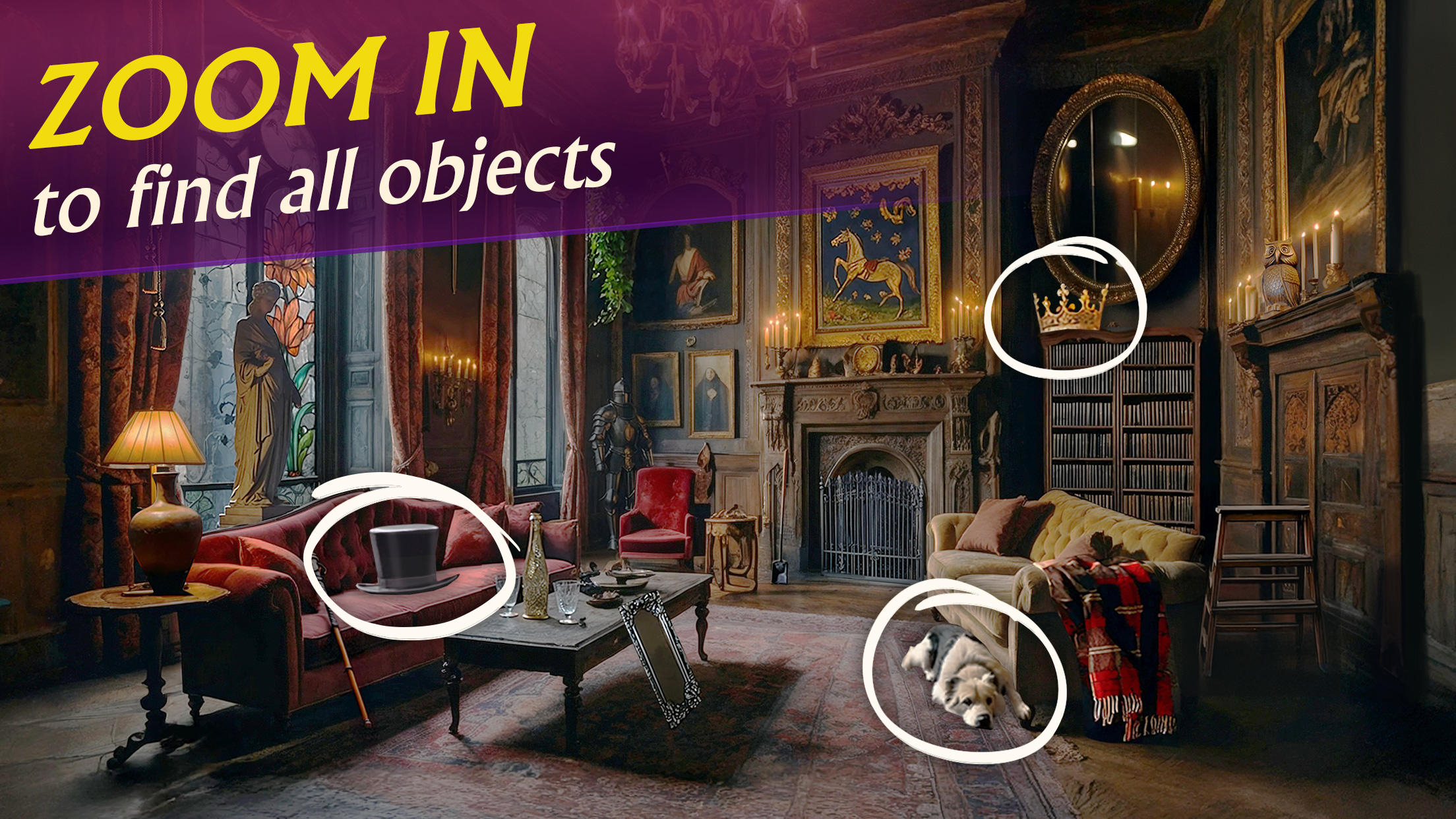 Hidden Objects Getaway Game Screenshot