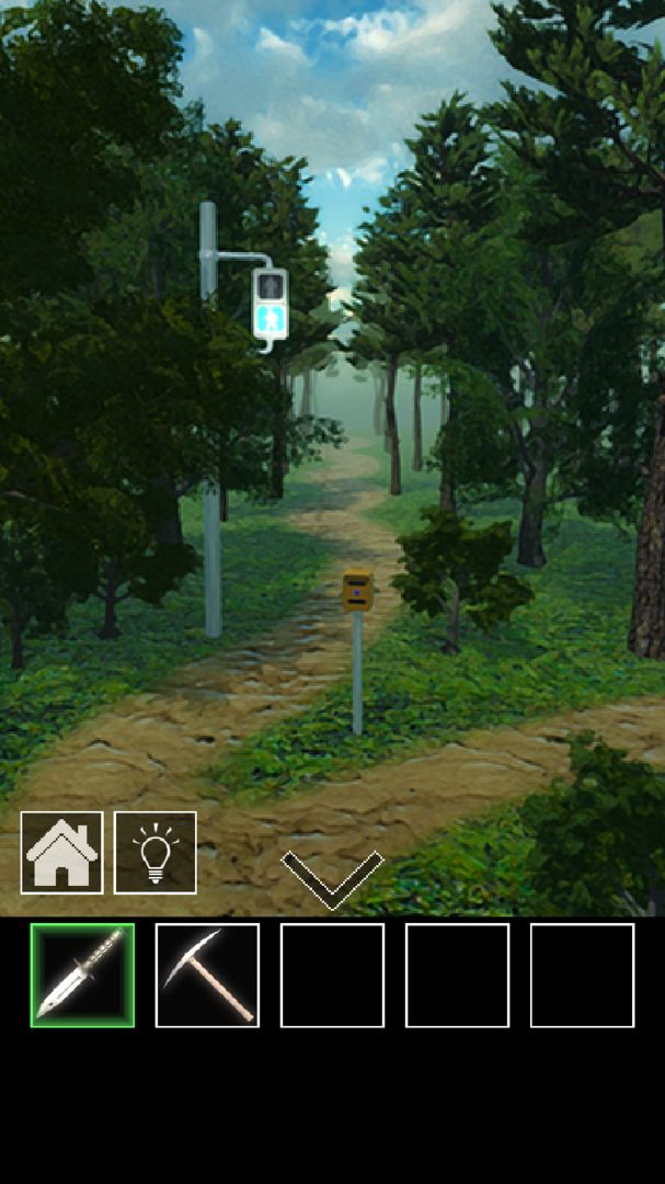 脱出ゲーム　信号のある道 screenshot game