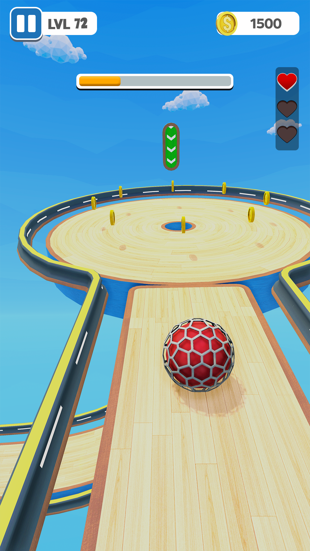 Skyball Run Rolling Ball Game Game Screenshot