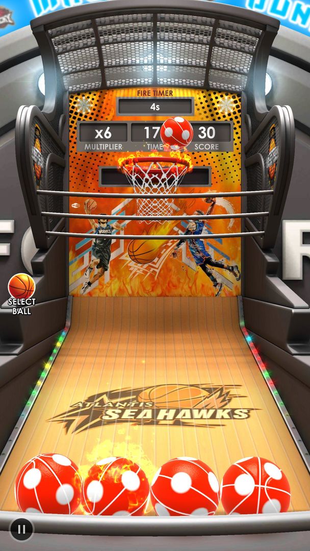 Basketball Flick 3D 게임 스크린 샷